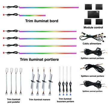 Lumini ambientale Peugeot 607 1999-2010 NIGHTVIBE