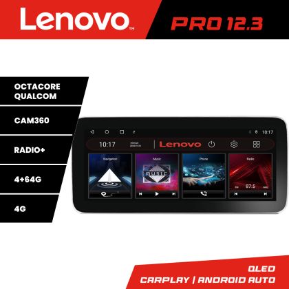 Navigatie Eclipse Cross 2019- K-eclipse Lenovo PRO 4+64 12.3 inch qled android 4G DSP gps internet a