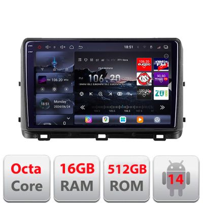 Navigatie Kia Ceed 2020- Android radio gps internet 8 core QLED 2K 16+512GB 360 Ram Edotec