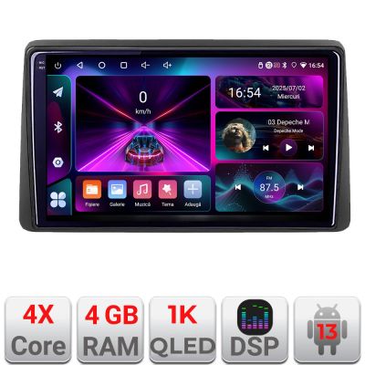 Navigatie Opel Movano Renault Master 2020- Android radio gps internet  4+64 InCell Display 1K kit-master+EDT-E210-RK