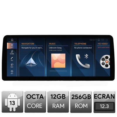 Navigatie dedicata Edotec BMW Z4 E89 masini cu unitate CIC, Android, Octa Core, 12+256, 12.3", Qled 2K 2400x900, Qualcomm 680