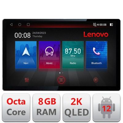 Navigatie Skoda Rapid Seat Toledo 2013+ ecran 13" 2K 8+128 Android Waze USB Navigatie 4G 360 Toslink Youtube Radio KIT-rapid+EDT-E513-PRO