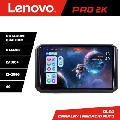 Navigatie Suzuki Ignis 2016- Lenovo Kit-IGNIS16 8 core QLED 2K 12+256 360 Android Waze USB Navigatie Internet Youtube Radio