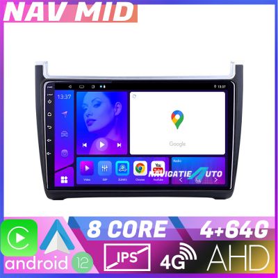 Navigatie VW Polo 2014 KIT 655 EDOTEC-LITE Android Ecran 720P Octa Core 4 64 Carplay