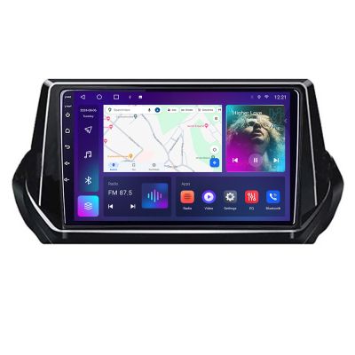 Navigatie Peugeot 2008 2020- Android radio gps internet quad core 4+64 carplay android auto Kit-209-2020+EDT-E309v3