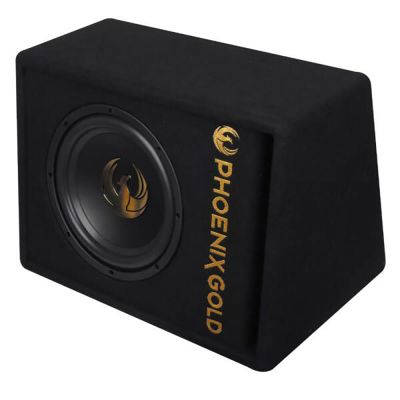 Subwoofer activ Phoenix Gold, difuzor 10", 200 W RMS, 800 W MAX, kit de cabluri incluse