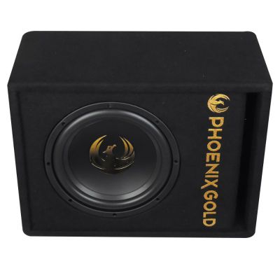 Subwoofer activ Phoenix Gold, difuzor 12", 250 W RMS, 1000 W MAX, kit de cabluri incluse