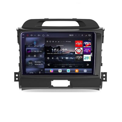 Navigatie Kia Sportage 2010- Edotec Kit-325 8 core QLED 2K 16+512GB 360 Android Waze USB Navigatie Internet Youtube Radio