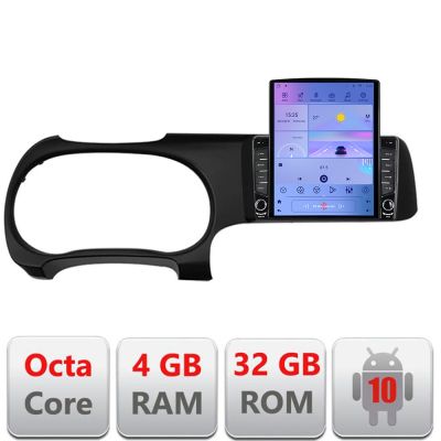 Navigatie Hyundai I10 2020 G-i10 ecran tip TESLA 9.7" cu Android Radio Bluetooth Internet GPS WIFI 4+32GB DSP 4G Octa