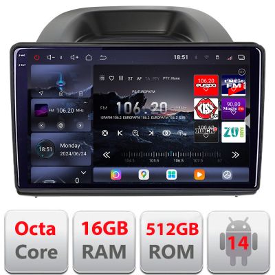 Navigatie Ford Ecosport 2017-2019 Android radio gps internet 8 core QLED 2K 16+512GB 360 Edotec