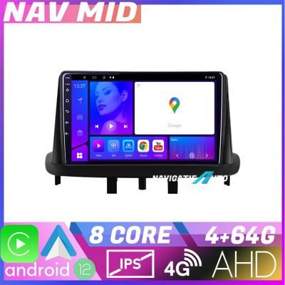 Navigatie Renault Megane 3 KIT 145 EDOTEC-LITE Android Ecran 720P Octa Core 4 64 Carplay