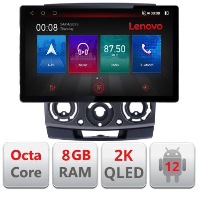 Navigatie Ford Ranger Mazda BT50 2007-2012 N-RANGER ecran 13" 2K 8+128 Android Waze USB Navigatie 4G 360 Toslin