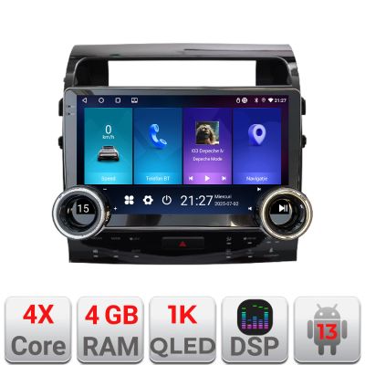 Navigatie Toyota Landcruiser L200 V8 2008-2020 Kit-381-type-a Edotec  4+64 10.5 inch Incell 1K android Wifi 5Ghz gps internet