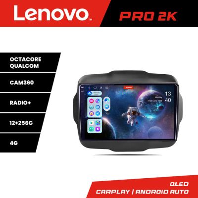 Navigatie Jeep Renegade 2015-2020 Lenovo Kit-500 8 core QLED 2K 12+256 360 Android Waze USB Navigatie Internet Youtube Radio