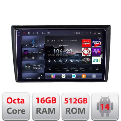 Navigatie VW Beetle 2012-2018 Edotec Kit-beetle 8 core QLED 2K 16+512GB 360 Android Waze USB Navigatie Internet Youtube Radio