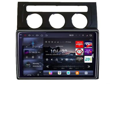 Navigatie VW Touran 2003-2009 clima automata Edotec Kit-touran2 8 core QLED 2K 16+512GB 360 Android Waze USB Navigatie Internet Youtube Radio
