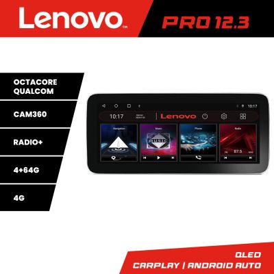 Navigatie Alfa Romeo 159 2005-2011 Lenovo Qled 12.3 inch Octa Core 4+64 360 DSP ADAS carplay android auto radio internet Kit-+PRO-12.3-4+64