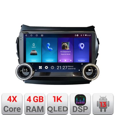 Navigatie Hyundai IX45 Santa Fe 2013-2015 Kit-209 Edotec  4+64 10.5 inch Incell 1K android Wifi 5Ghz gps internet 32