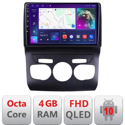 Navigatie Citroen C4 2011-2016 Quad Core B-241 Android Ecran QLED octa core 4+64 carplay android auto KIT-241+EDT-E310V3