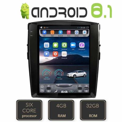 Navigatie Mitsubishi Pajero EDT-T452-6Core cu Android GPS Bluetooth Radio Internet procesor Six Core si ecran tip Tesl