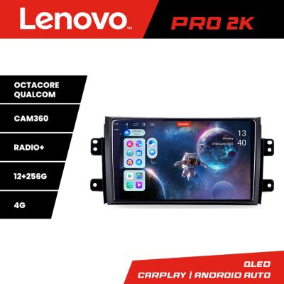 Navigatie Suzuki SX4 2006-2013 Lenovo Kit-124 8 core QLED 2K 12+256 360 Android Waze USB Navigatie Internet Youtube Radio