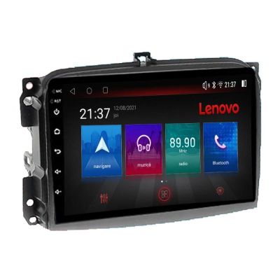 Navigatie Fiat 500L 2012-2017 Lenovo Kit-500L 8 core QLED Qualcomm 4+64 360 Android Waze USB Navigatie Internet Youtube Radio