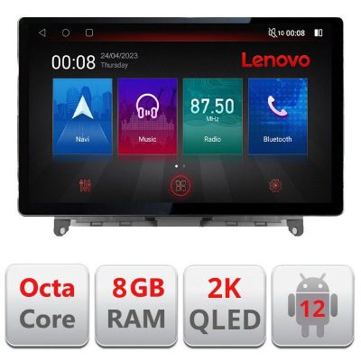 Navigatie Mercedes W204 2008-2012 N-W204 ecran 13" 2K 8+128 Android Waze USB Navigatie 4G 360 Toslink Youtube R