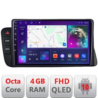 Navigatie Audi A4 2008-2016 NON-MMI B-A4 Android Ecran QLED octa core 4+64 carplay android auto KIT-A4+EDT-E310V3