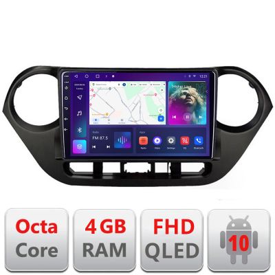 Navigatie Hyundai I10 2013-2019 B-HY38 Android Ecran QLED octa core 4+64 carplay android auto KIT-HY38+EDT-E309V3