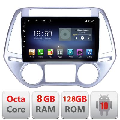 Navigatie Hyundai I20 2011-2014 manual si automat Android radio gps internet Octa Core 8+128 LTE Kit-i20-2012+EDT-E609