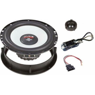 KIT Sistem component Dedicat Seat Arosa, VW  6.5"  m-fit 165mm Crossover plug'n'play 90W pe 2 căi Audio System German Sound v1