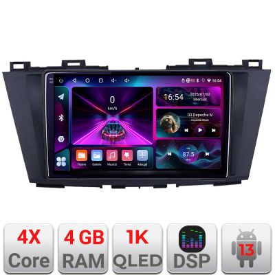 Navigatie Mazda 5 2010-2017 A-117  4+64 InCell Display 1K Android Waze USB Navigatie Internet Youtube Radio