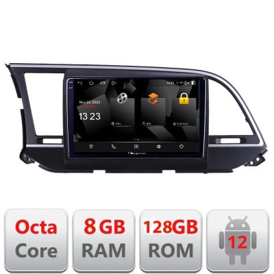 Navigatie Hyundai Elantra 2015-2018 5960Pro-581 Android Octa Core Qualcomm 2K Qled 8+128 DTS DSP 360 4G Optical
