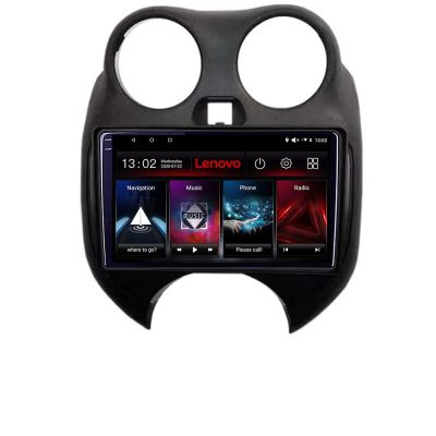 Navigatie Nissan Micra 2010-2014 Android radio gps internet 8 core QLED 2K 4+64 360 Lenovo