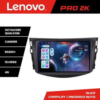 Navigatie Toyota RAV4 Lenovo Kit-018 8 core QLED 2K 12+256 360 Android Waze USB Navigatie Internet Youtube Radio
