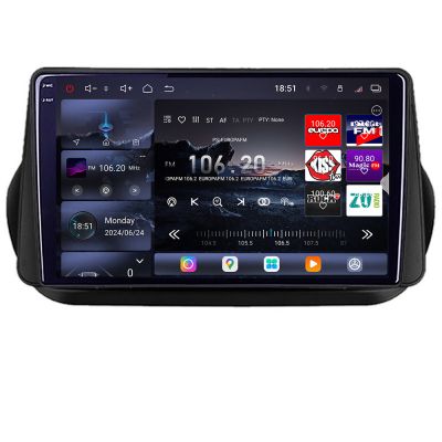 Navigatie Peugeot Bipper, Citroen Nemo, Fiat Qubo 2008-2017 Android radio gps internet 8 core QLED 2K 16+512GB 360 Edotec
