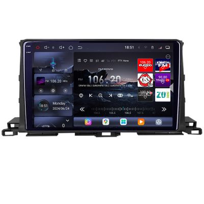 Navigatie Toyota Highlander 2013-2018 Android radio gps internet 8 core QLED 2K 16+512GB 360 Edotec