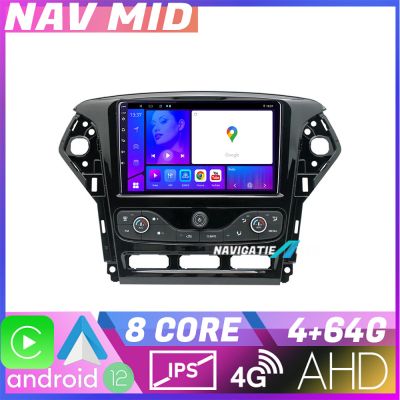 Navigatie Ford Mondeo 2011 2014 EDOTEC-LITE Android Ecran 720P Octa Core 4 64 Carplay