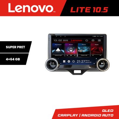 Navigatie Toyota Yaris 2020- Lenovo  8 core 4+64 10.5 inch Incell 1K android Wifi 5Ghz gps internet  kit-yaris2020