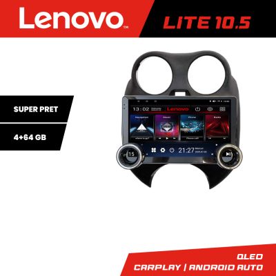 Navigatie Nissan Micra 2010-2014 Lenovo  8 core 4+64 10.5 inch Incell 1K android Wifi 5Ghz gps internet  KIT-micra2010