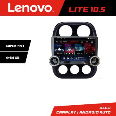 Navigatie Jeep Compass 2010-2016 Manual Kit-2500 Lenovo  8 core 4+64 10.5 inch Incell 1K android Wifi 5Ghz gps internet 32