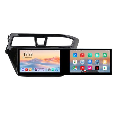 Navigatie  Hyundai i20 2015-2018 Edotec 2 ecrane  8 core 4+128 21.6 inch Incell android Wifi 5Ghz gps internet  Kit-517