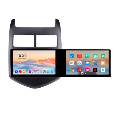 Navigatie Chevrolet Aveo 2010-2013 Kit-aveo10 Edotec 2 ecrane  8 core 4+128 21.6 inch Incell android Wifi 5Ghz gps internet