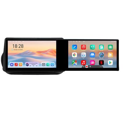 Navigatie Peugeot Bipper, Citroen Nemo, Fiat Qubo 2008-2017 Edotec 2 ecrane  8 core 4+128 21.6 inch Incell android Wifi 5Ghz gps internet  Kit-bipper