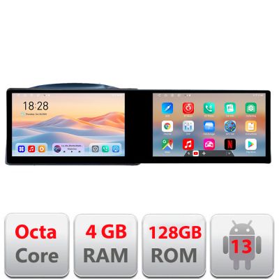 Navigatie Jeep Grand Cherokee 2004-2007 Edotec 2 ecrane  8 core 4+128 21.6 inch Incell android Wifi 5Ghz gps internet  Kit-cherokee-2007