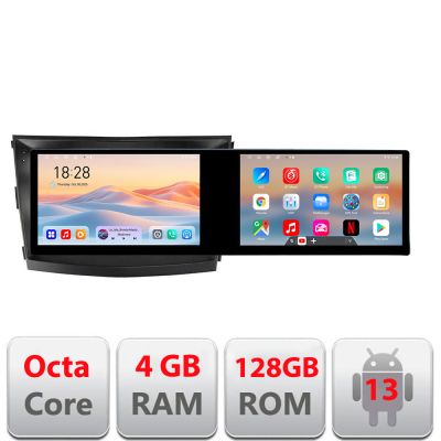 Navigatie  SsangYong Tivoli 2015-2019 Edotec 2 ecrane  8 core 4+128 21.6 inch Incell android Wifi 5Ghz gps internet  Kit-tivoli2015