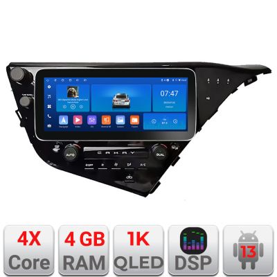 Navigatie Toyota Camry 2017-2021 Edotec 4+64 12.3 inch Incell 1K android Wifi 5Ghz gps internet