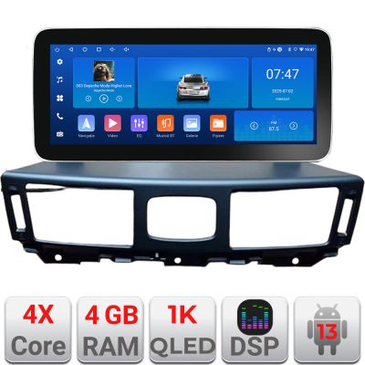 Navigatie Infinity Q70 M37 2012-2019 Edotec 4+64 12.3 inch Incell 1K android Wifi 5Ghz gps internet