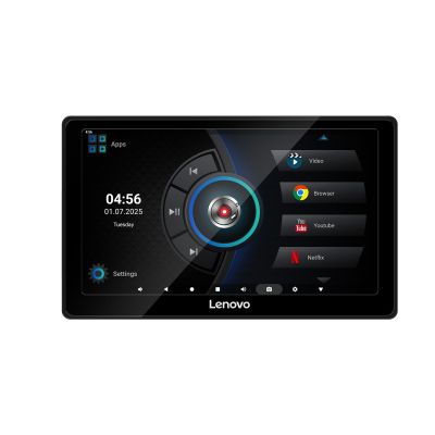 Monitor Android LENOVO-F1A-HM01 tetieră cu prindere universală, procesor Quadcore, 4GB ram, 64GB stocare, ecran 10.1 inci, USB, bluetooth