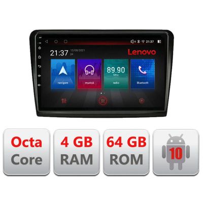 Navigatie Skoda Superb 2 E-SUPERB2 Octa Core cu Android Radio Bluetooth Internet GPS WIFI DSP 4+64GB 4G RESIGILAT
